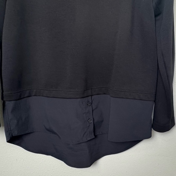 ATHLETA Gallery Top 2.0 Tunic Hybrid Work Top in Black Size Medium - Picture 6 of 13
